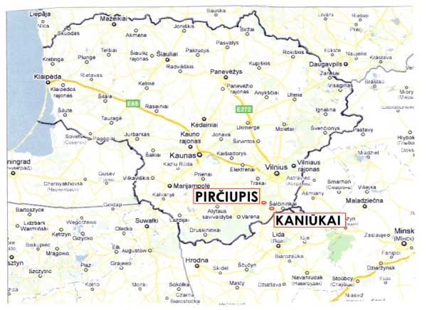 Sunaikinti lietuvių sodžiai: Bakaloriškės, Druckūnai, Kaniūkai, Pirčiupiai ir kt.