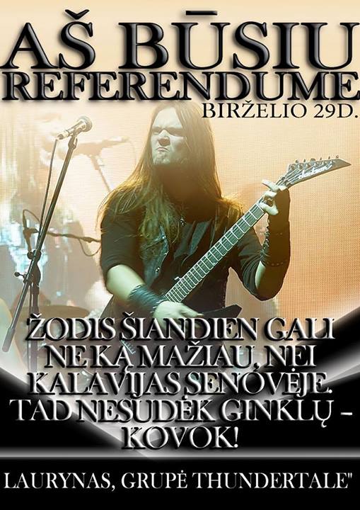 Rokeris Laurynas šaukia referenduman