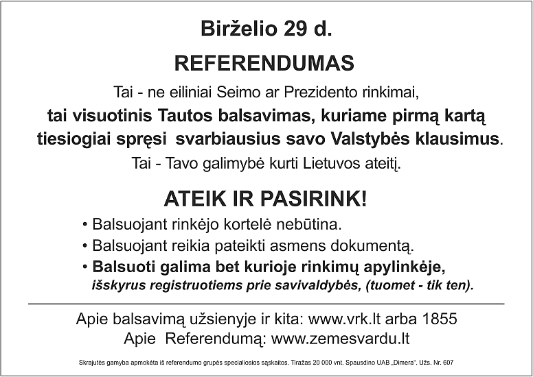 Referendumo tvarka