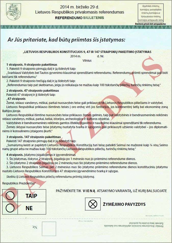Referendumo biuletenis